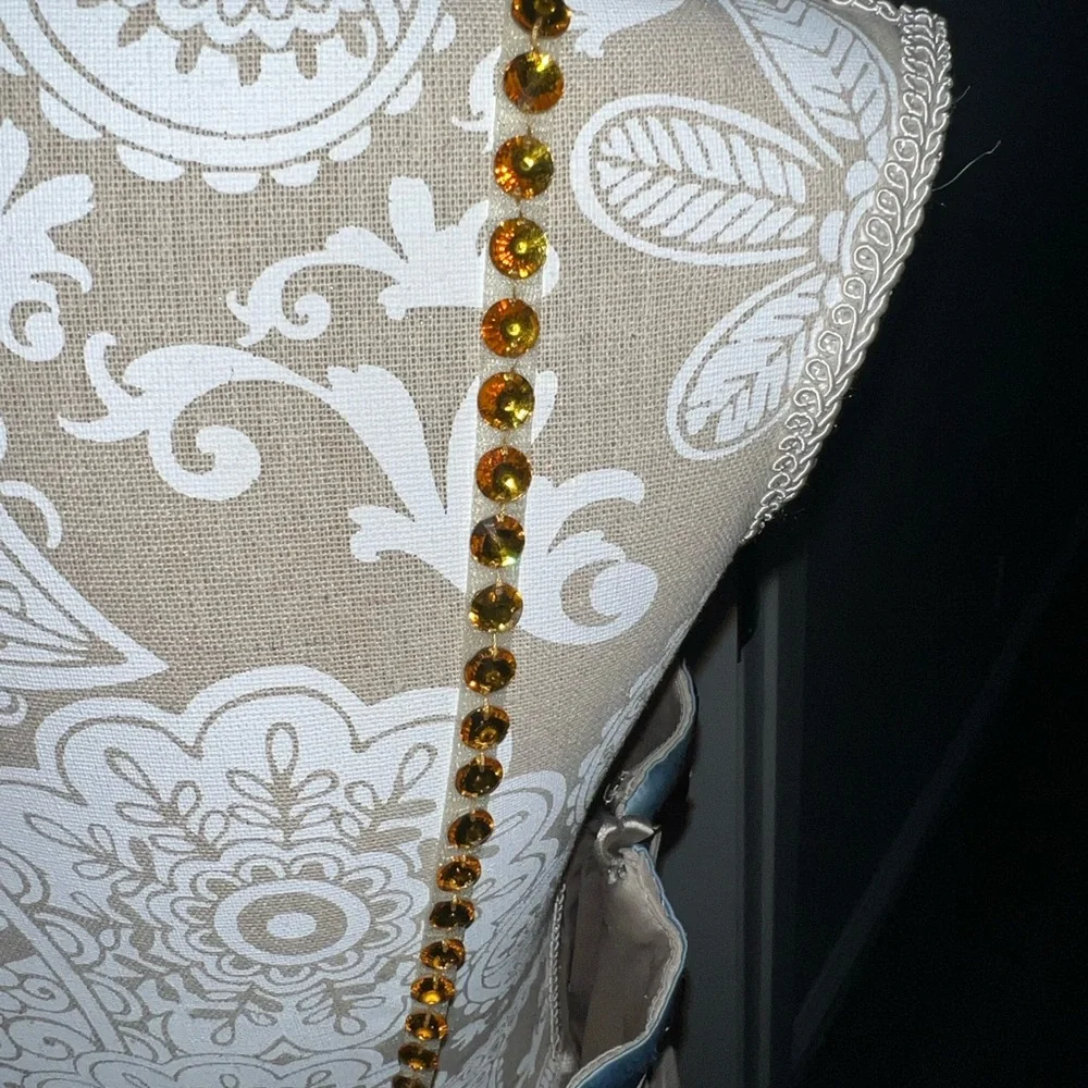 MUSANI GOLD COUTURE Evening Prom Dress Gown - Picture 13 of 14